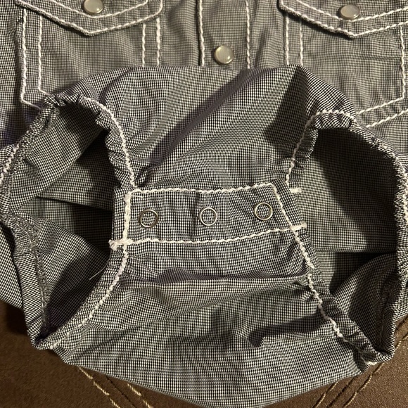Rafter C onesie. Pearl snap. Infant boys. - Picture 7 of 7